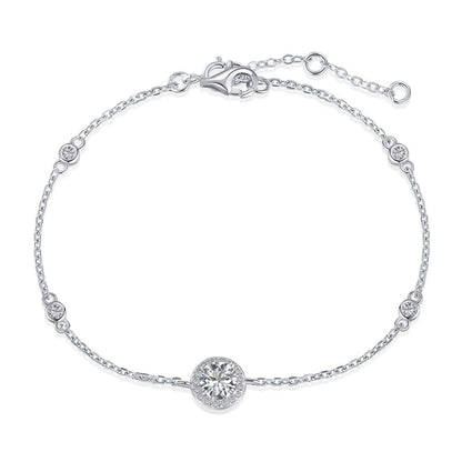 [Aurelle Style]Dazzling Round Cut Shape Bracelet