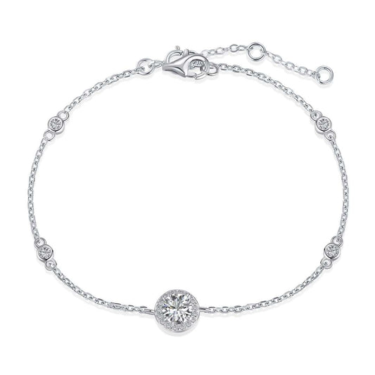 [Aurelle Style]Dazzling Round Cut Shape Bracelet