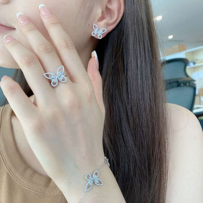 [Aurelle Style]Delicate Butterfly Pendant Bracelet