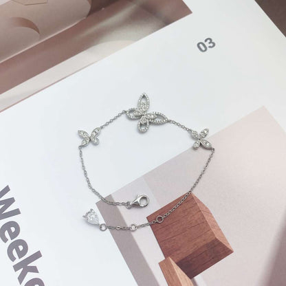 [Aurelle Style]Delicate Butterfly Pendant Bracelet