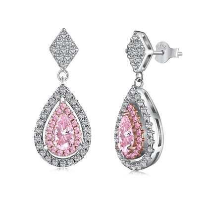 [Aurelle Style]Ornate Delicate Water Drop Shape Banquet Earrings