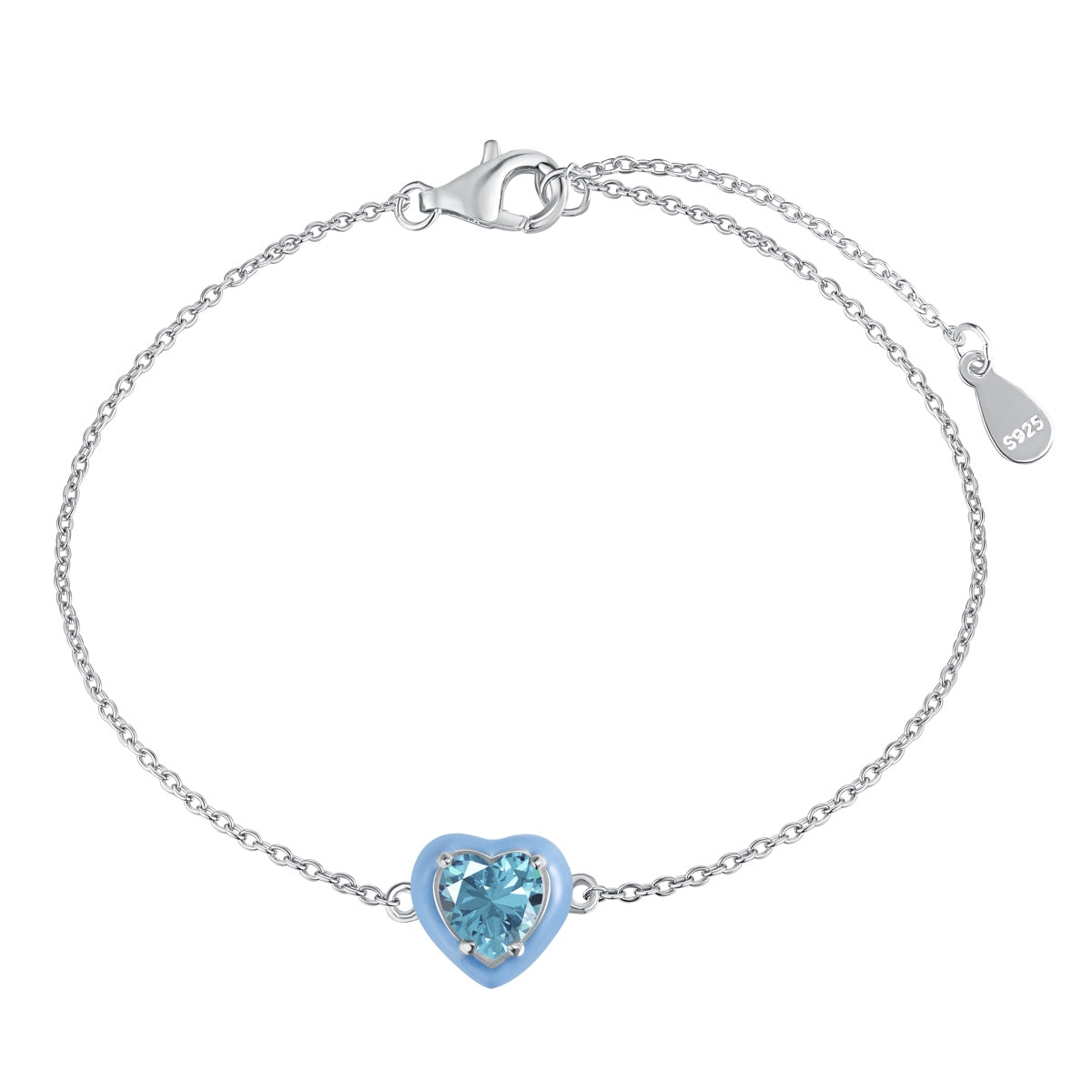 [Aurelle Style]Sparkling Romantic Heart Shape Lover Bracelet