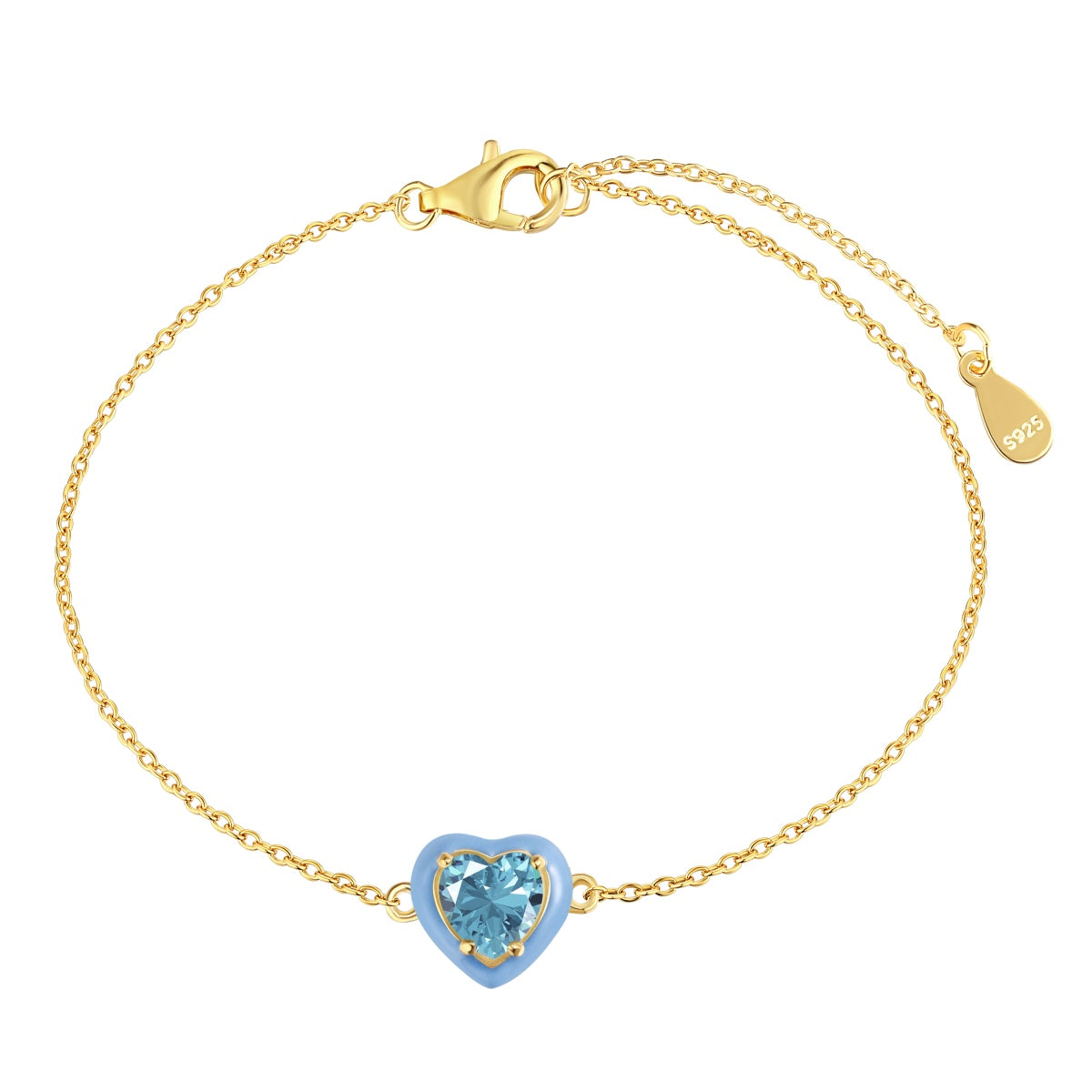 [Aurelle Style]Sparkling Romantic Heart Shape Lover Bracelet