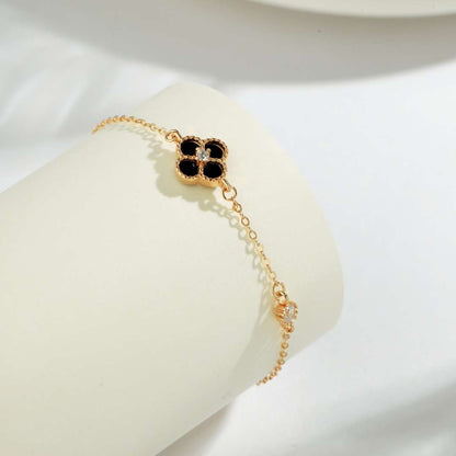 [Aurelle Style]Delicate Four Leaf Clover Bracelet