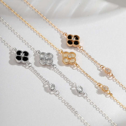 [Aurelle Style]Delicate Four Leaf Clover Bracelet