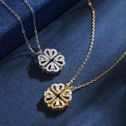 [Aurelle Style]Ornate Heart Cut Flower Shape Necklace
