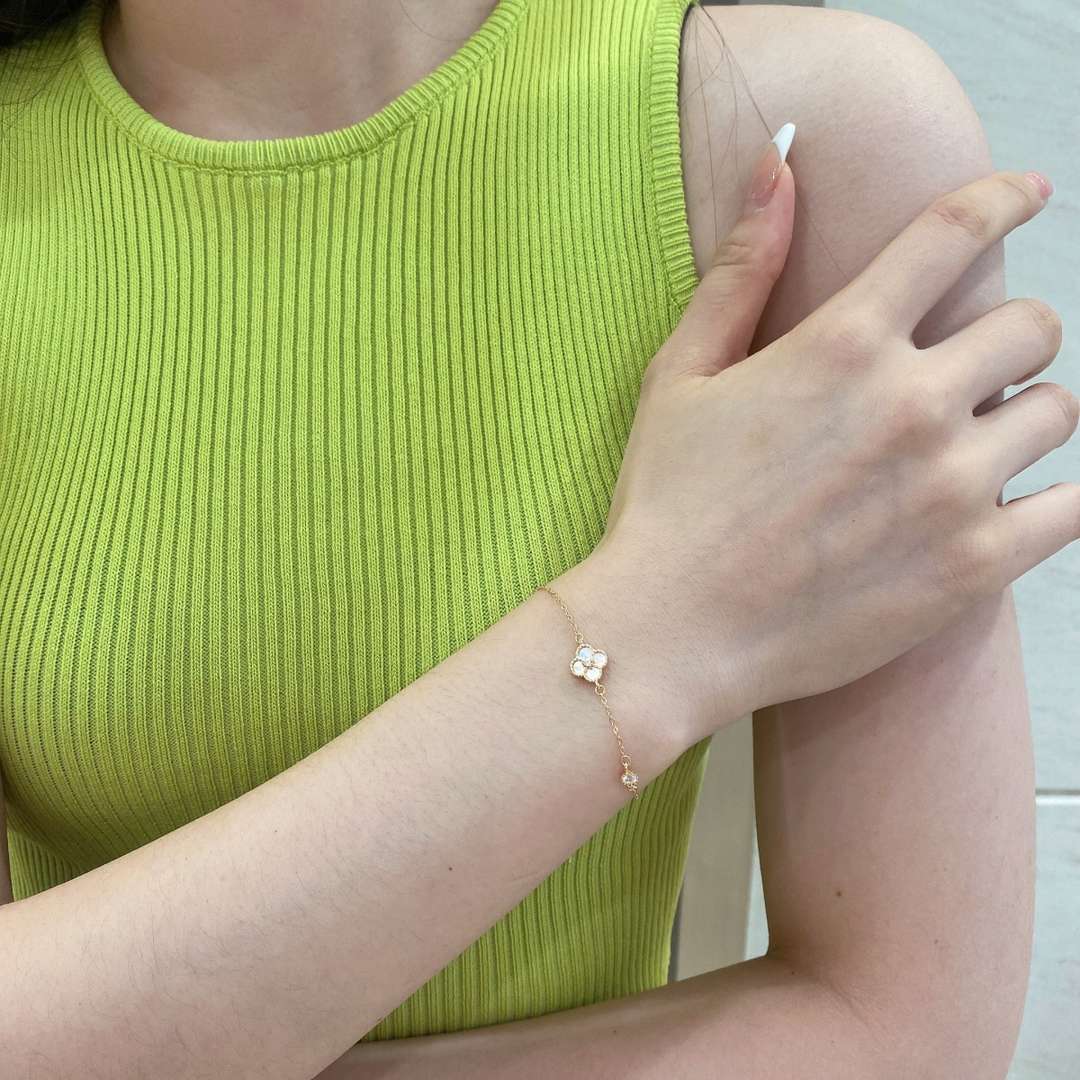 [Aurelle Style]Delicate Four Leaf Clover Bracelet