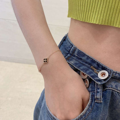 [Aurelle Style]Delicate Four Leaf Clover Bracelet