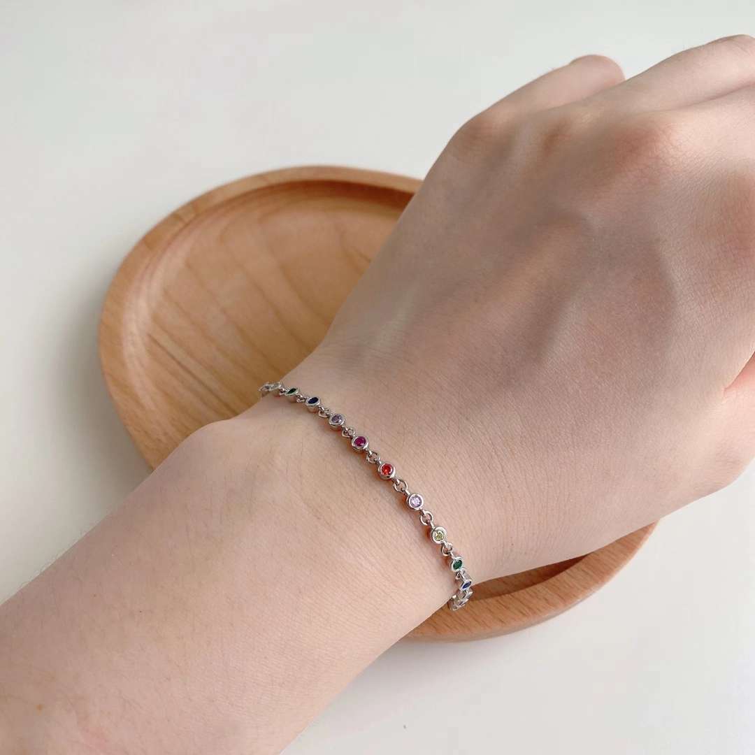 [Aurelle Style]Colorful Bead Array Bracelet