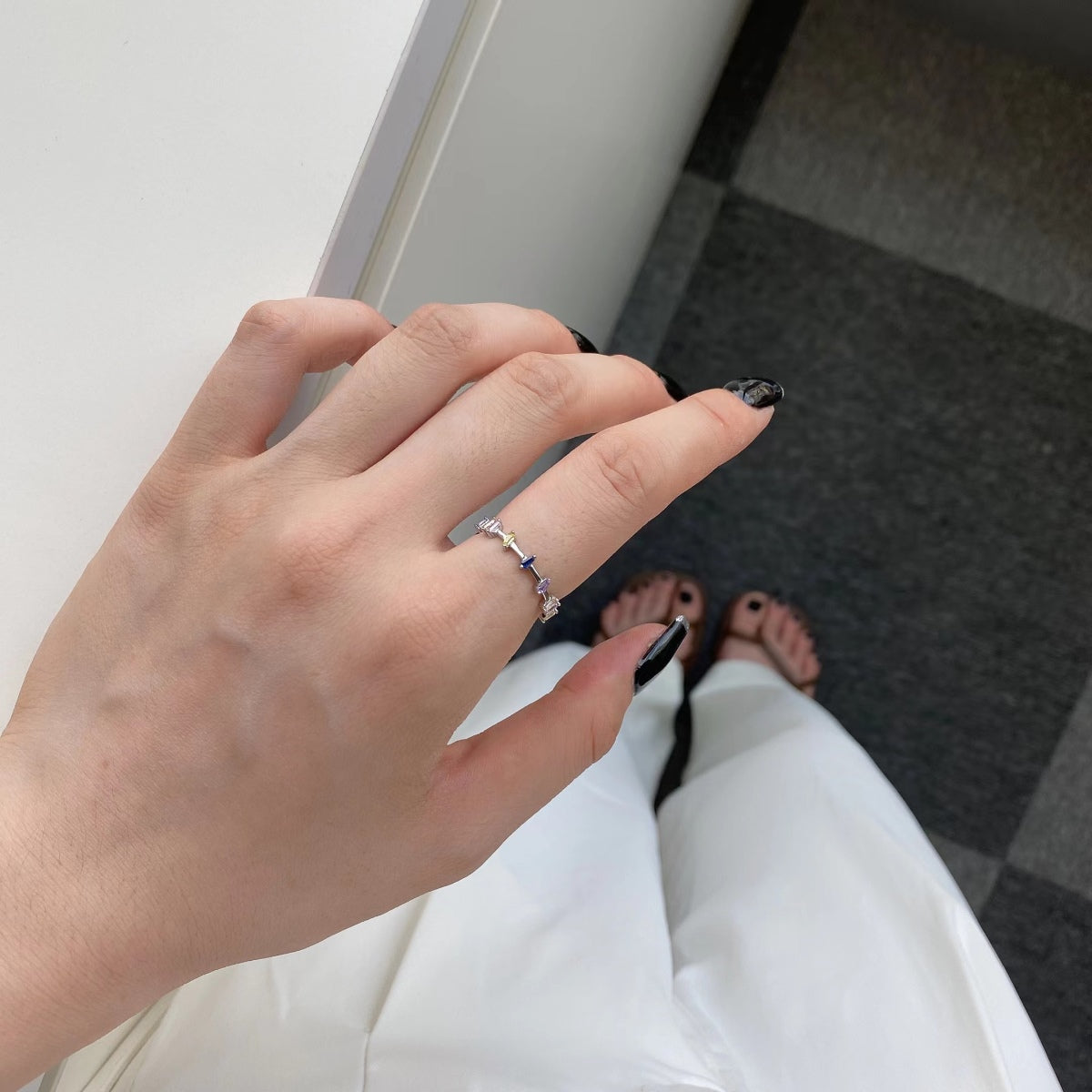 [Aurelle Style]Unique Trapezoid Cut Daily Ring