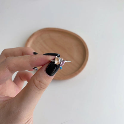 [Aurelle Style]Radiant Colorful Multi Cut Daily Ring