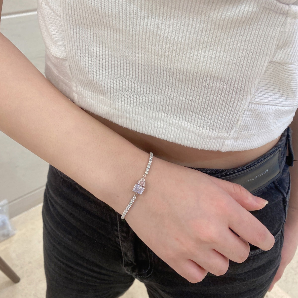 [Aurelle Style]Dazzling Unique Multi Shape Lover Bracelet