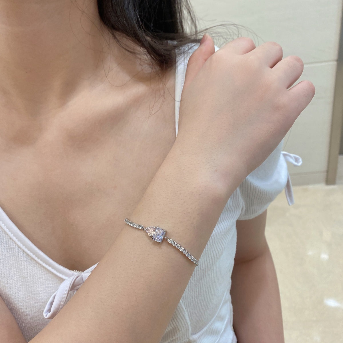 [Aurelle Style]Dazzling Unique Multi Shape Lover Bracelet