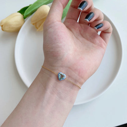 [Aurelle Style]Sparkling Romantic Heart Shape Lover Bracelet