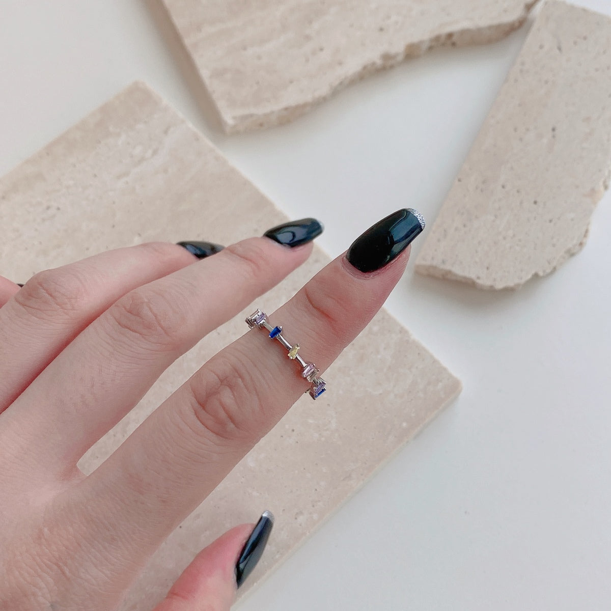 [Aurelle Style]Unique Trapezoid Cut Daily Ring