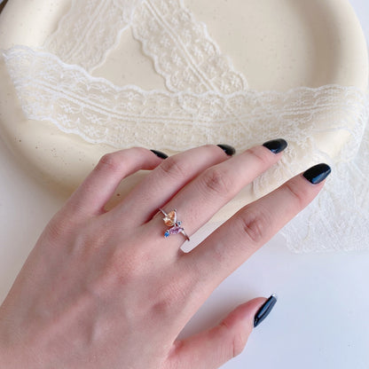 [Aurelle Style]Radiant Colorful Multi Cut Daily Ring