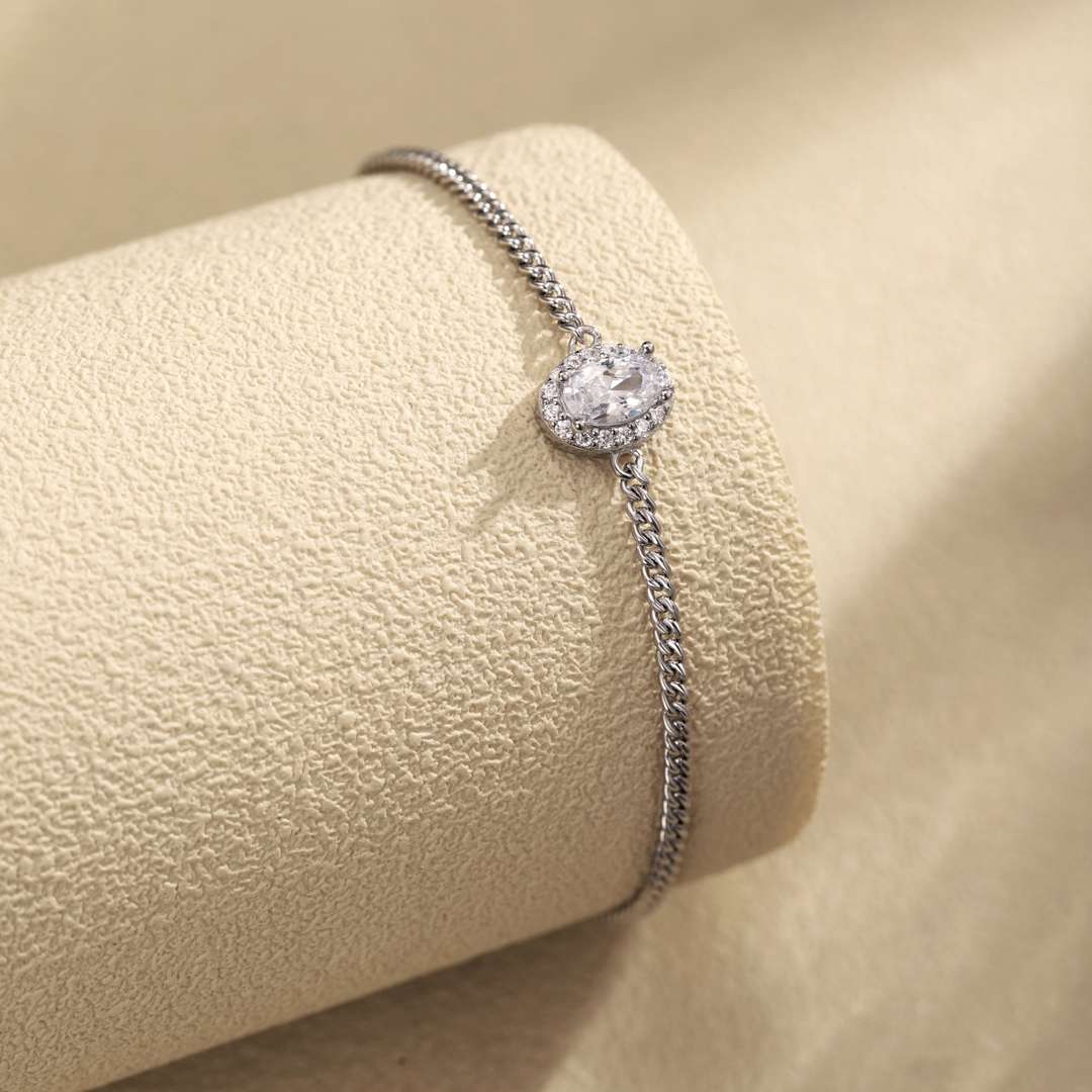 [Aurelle Style]Exquisite Oval Shape Bracelet