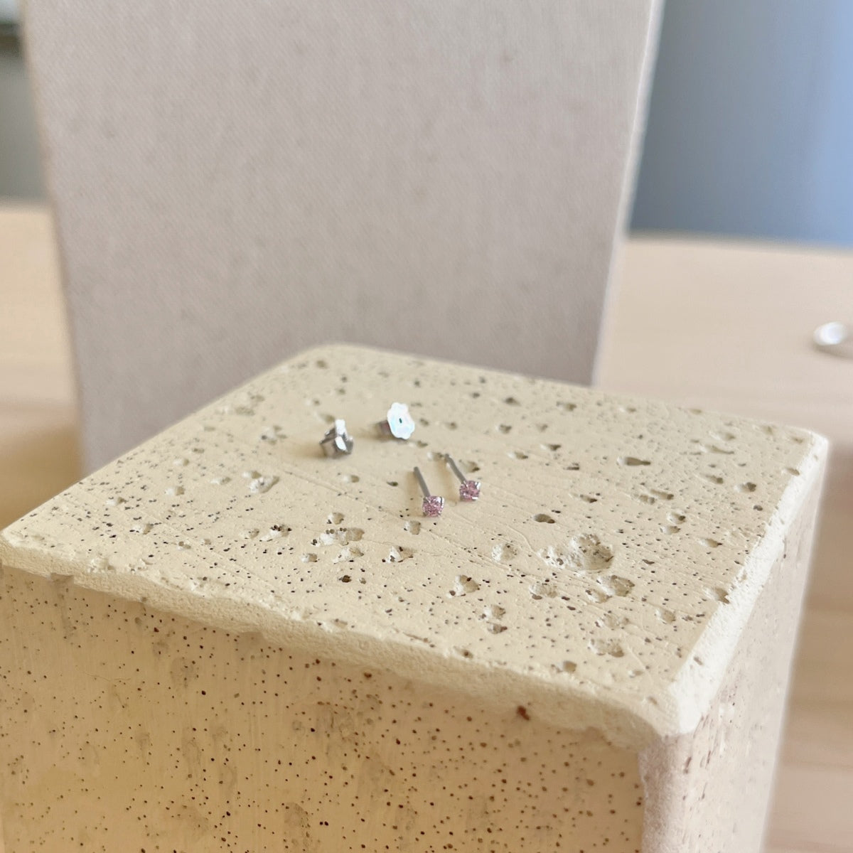 [Aurelle Style]Delicate Solitaire Earrings