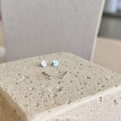 [Aurelle Style]Delicate Solitaire Earrings