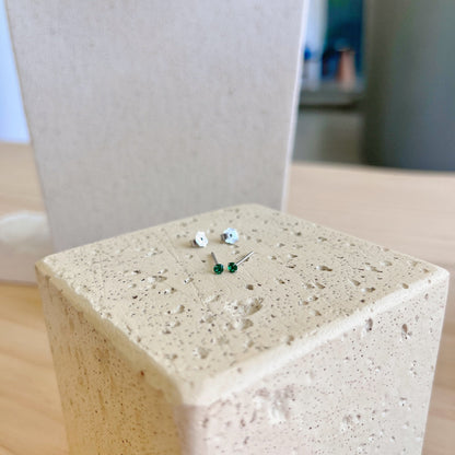 [Aurelle Style]Delicate Solitaire Earrings