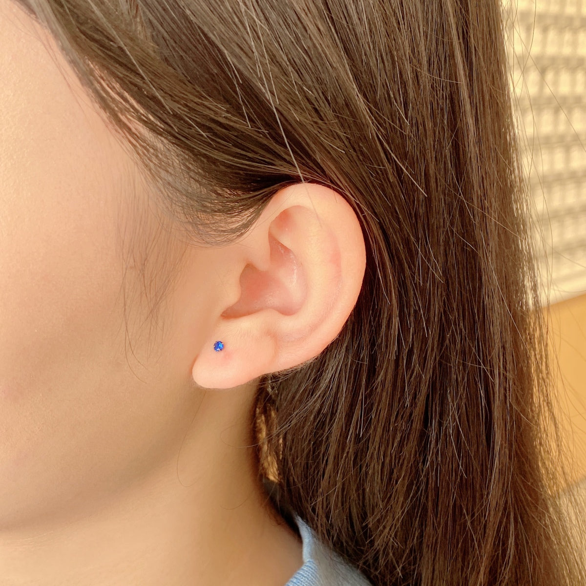 [Aurelle Style]Delicate Solitaire Earrings