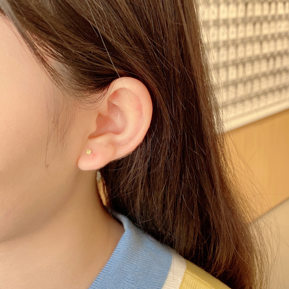 [Aurelle Style]Delicate Solitaire Earrings