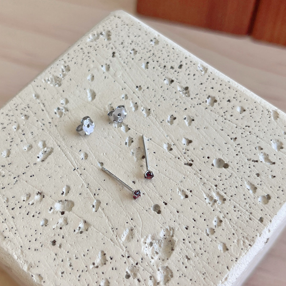 [Aurelle Style]Delicate Solitaire Earrings