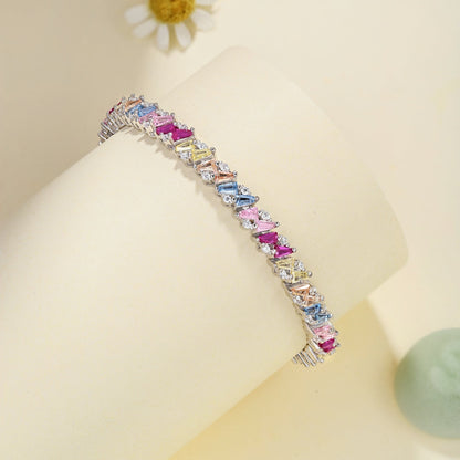 [Aurelle Style]Ornate Sparkling Multi Cut Party Bracelet