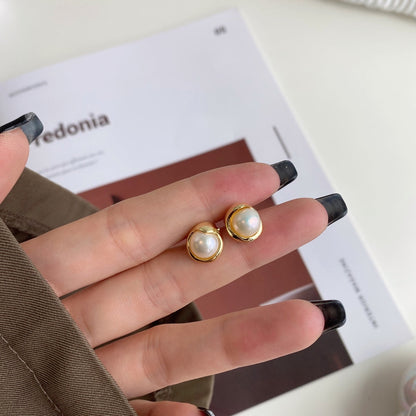[Aurelle Style]Dainty Bread Pearl Earrings
