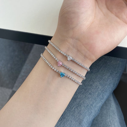 [Aurelle Style]0.5 Carat Elegant Romantic Heart Shape Lover Bracelet
