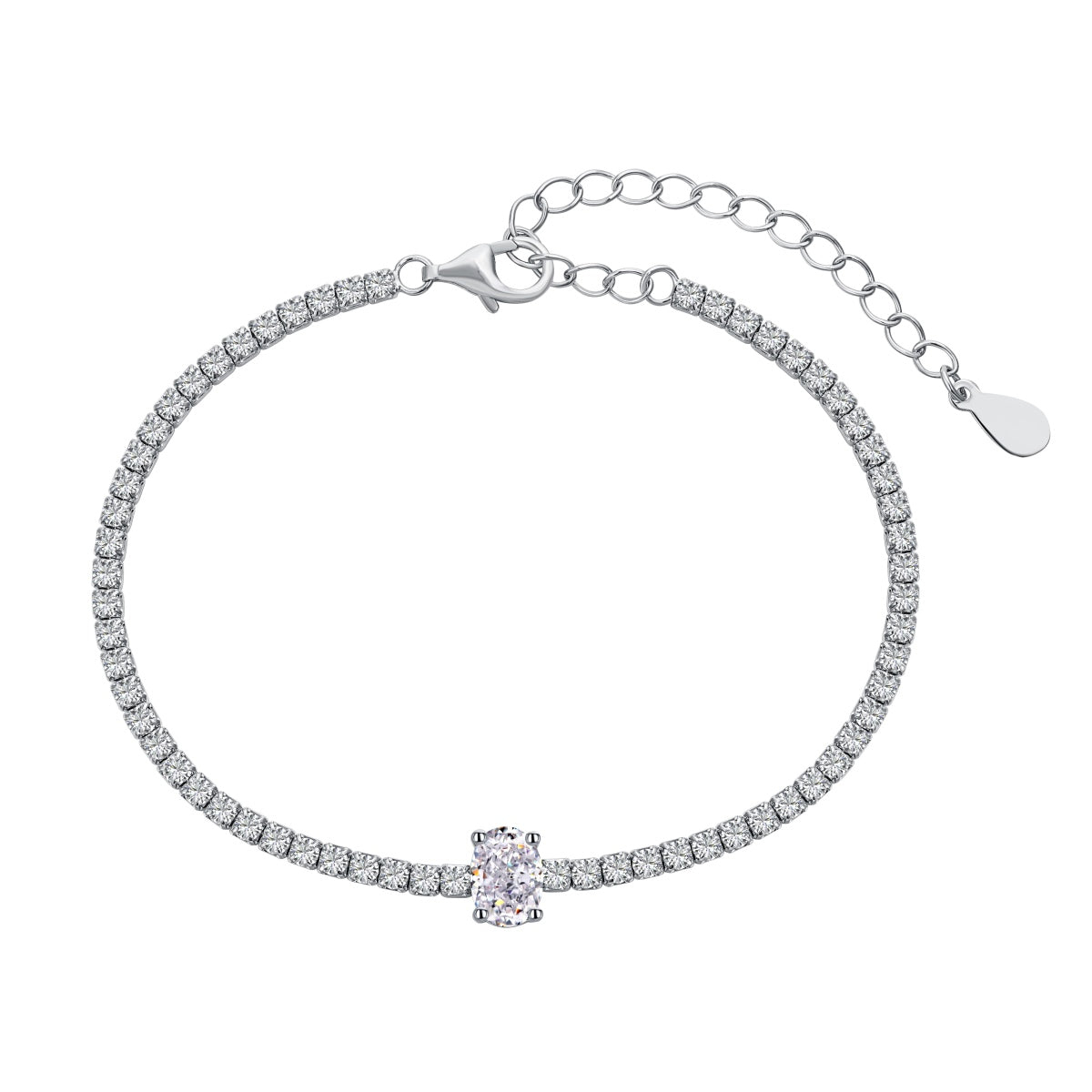 [Aurelle Style]0.75 Carat Exquisite Oval Cut Daily Bracelet