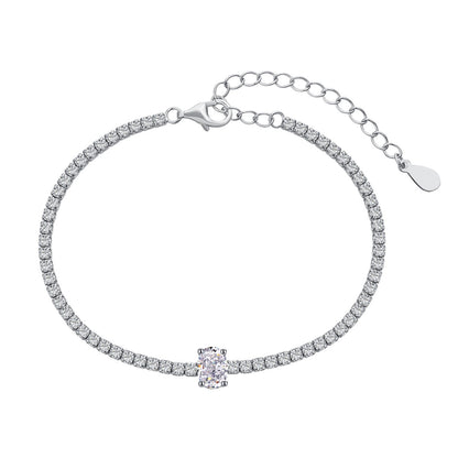 [Aurelle Style]0.75 Carat Exquisite Oval Cut Daily Bracelet