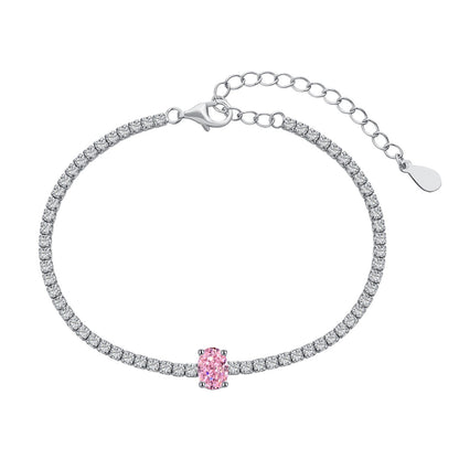 [Aurelle Style]0.75 Carat Exquisite Oval Cut Daily Bracelet