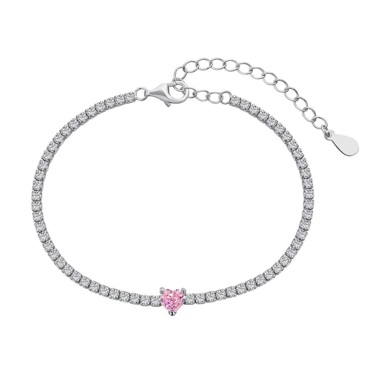 [Aurelle Style]0.5 Carat Elegant Romantic Heart Shape Lover Bracelet