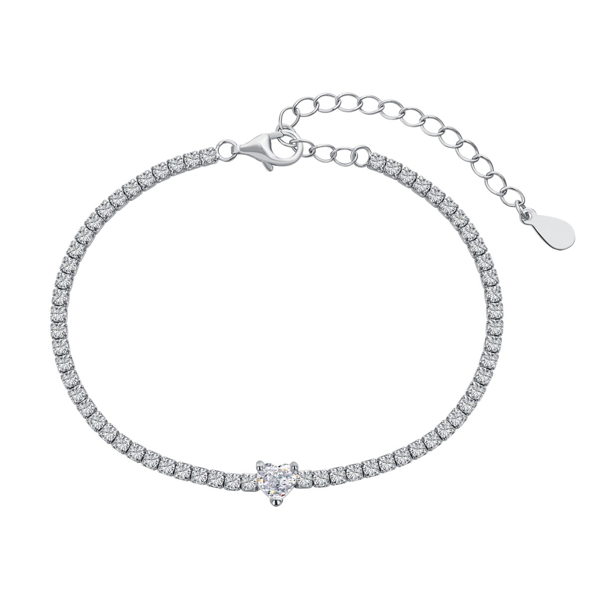 [Aurelle Style]0.5 Carat Elegant Romantic Heart Shape Lover Bracelet
