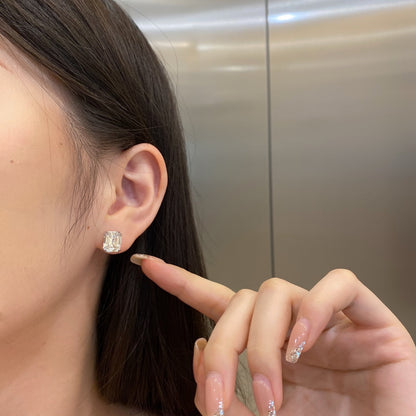 [Aurelle Style]Dazzling Square Shape Earrings