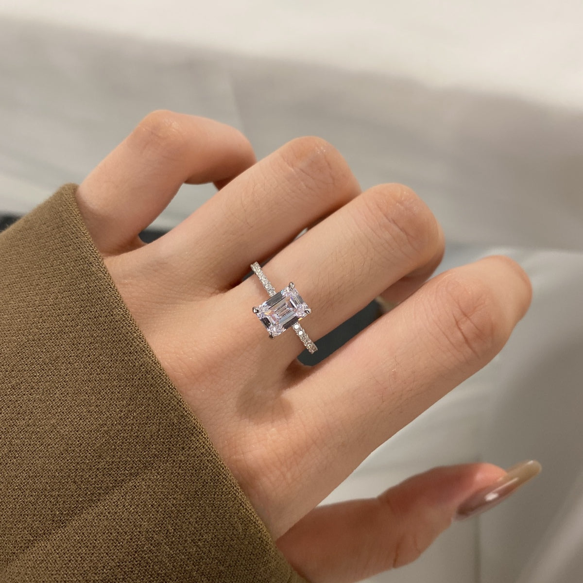 [Aurelle Style]2.0 Carat Scintillating Ornate Radiant Cut Party Ring
