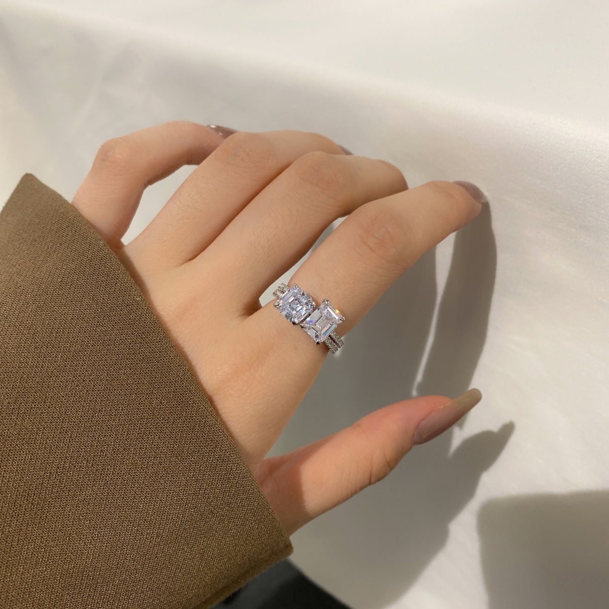 [Aurelle Style]2.0 Carat Scintillating Ornate Radiant Cut Party Ring