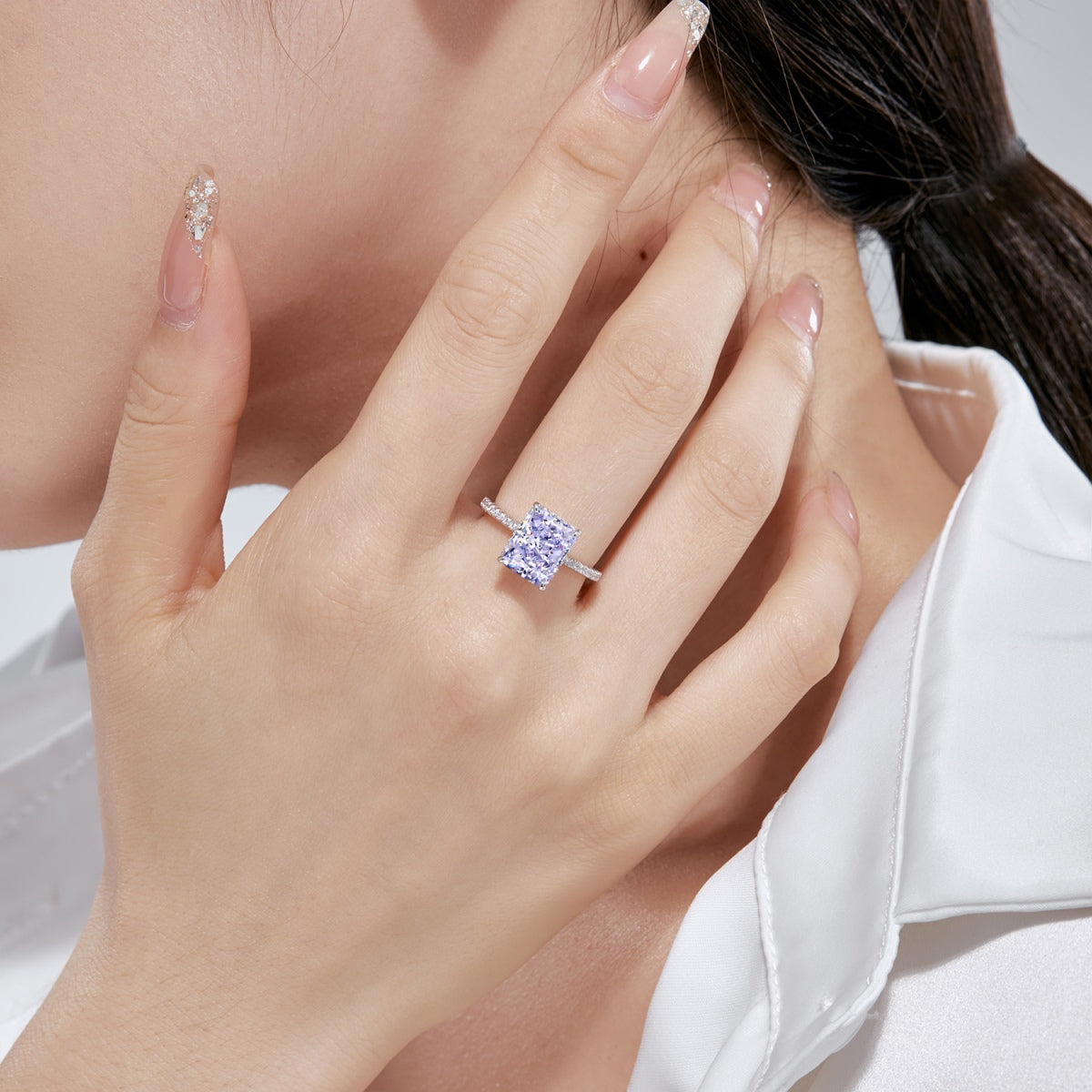 [Aurelle Style]4.0 Carat Luxurious Engagement Ring