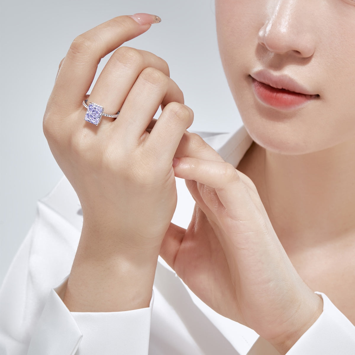 [Aurelle Style]4.0 Carat Luxurious Engagement Ring