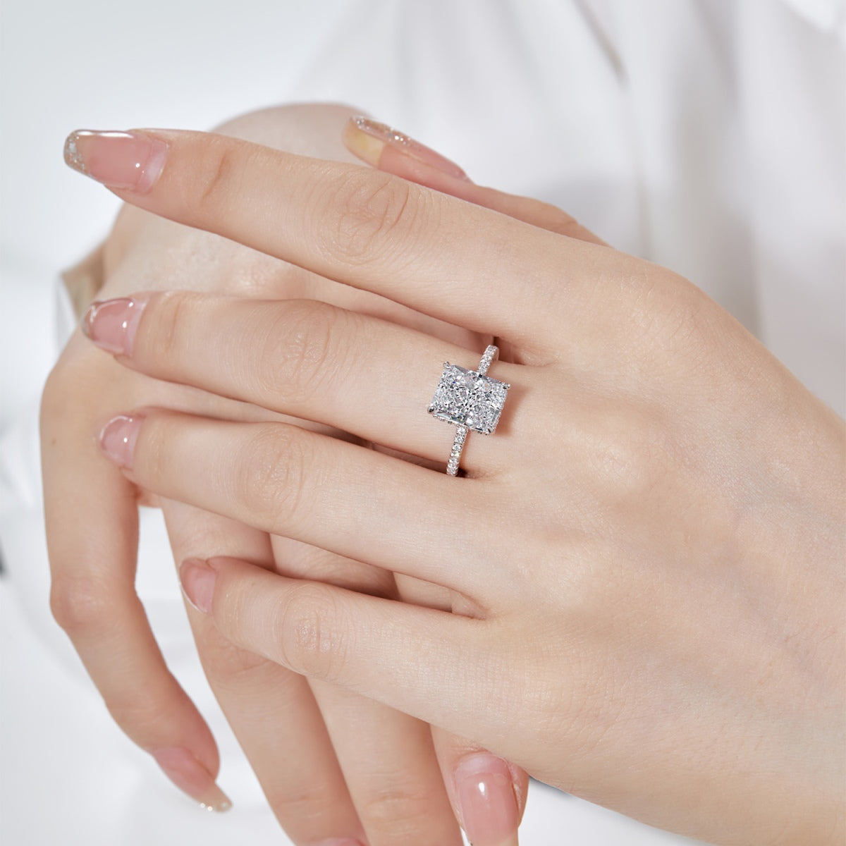 [Aurelle Style]4.0 Carat Luxurious Engagement Ring