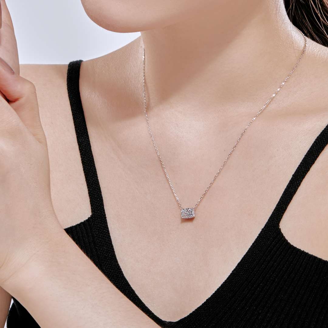 [Aurelle Style]Luxurious Square Shape Colorful Necalack