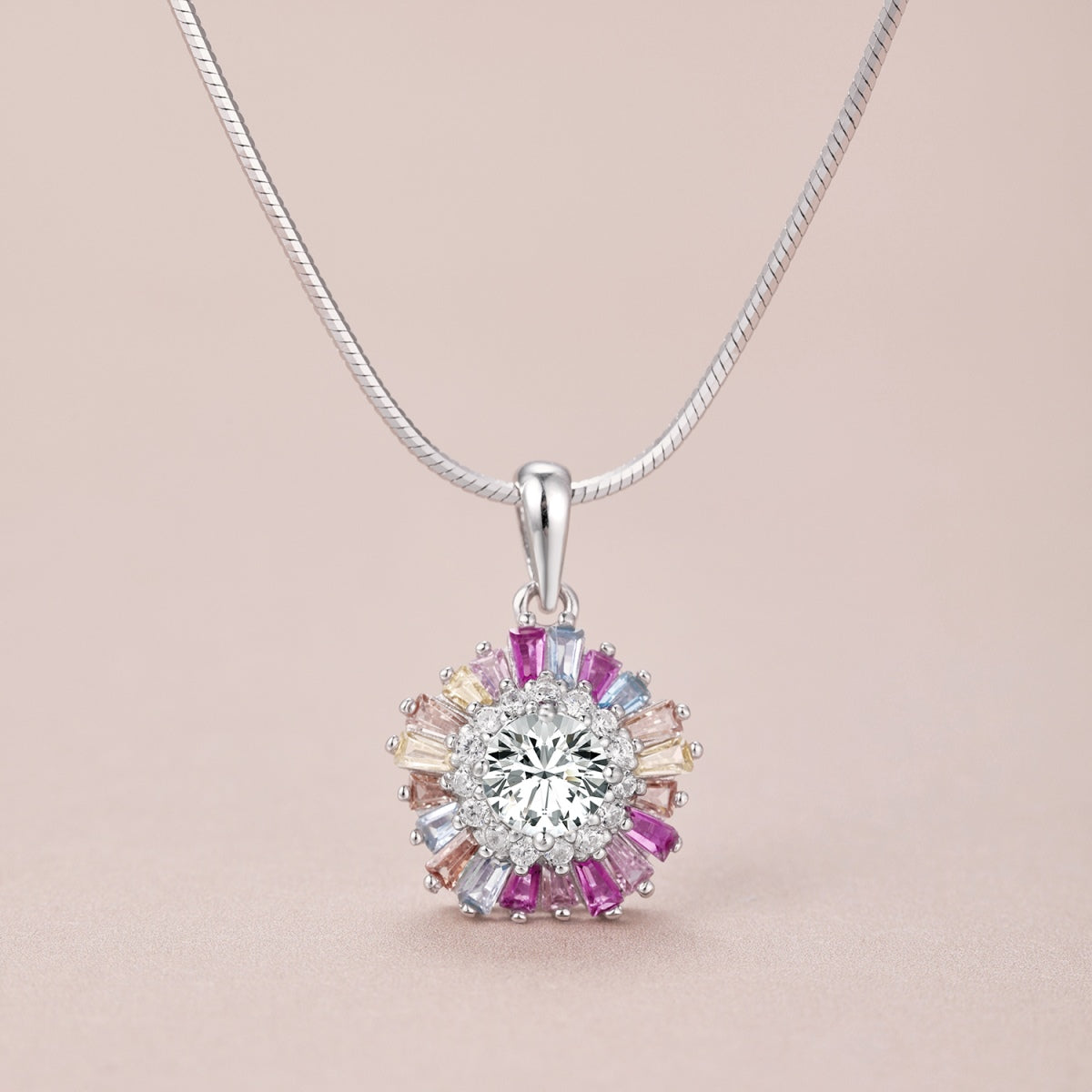 [Aurelle Style]Charming Flower Colorful Necklace