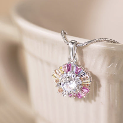 [Aurelle Style]Charming Flower Colorful Necklace