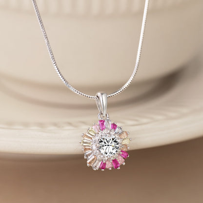 [Aurelle Style]Charming Flower Colorful Necklace