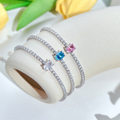 [Aurelle Style]0.75 Carat Exquisite Oval Cut Daily Bracelet