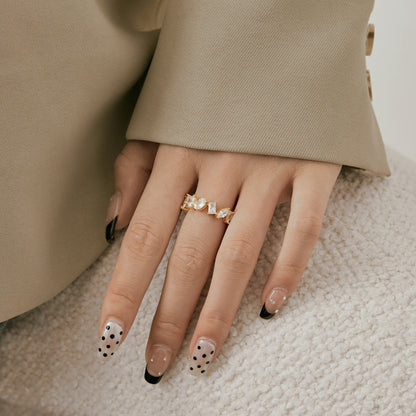 [Aurelle Style]Delicate Multi Cut Ring