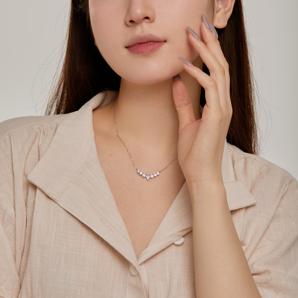 [Aurelle Style]Dainty Colorful Heart Necklace