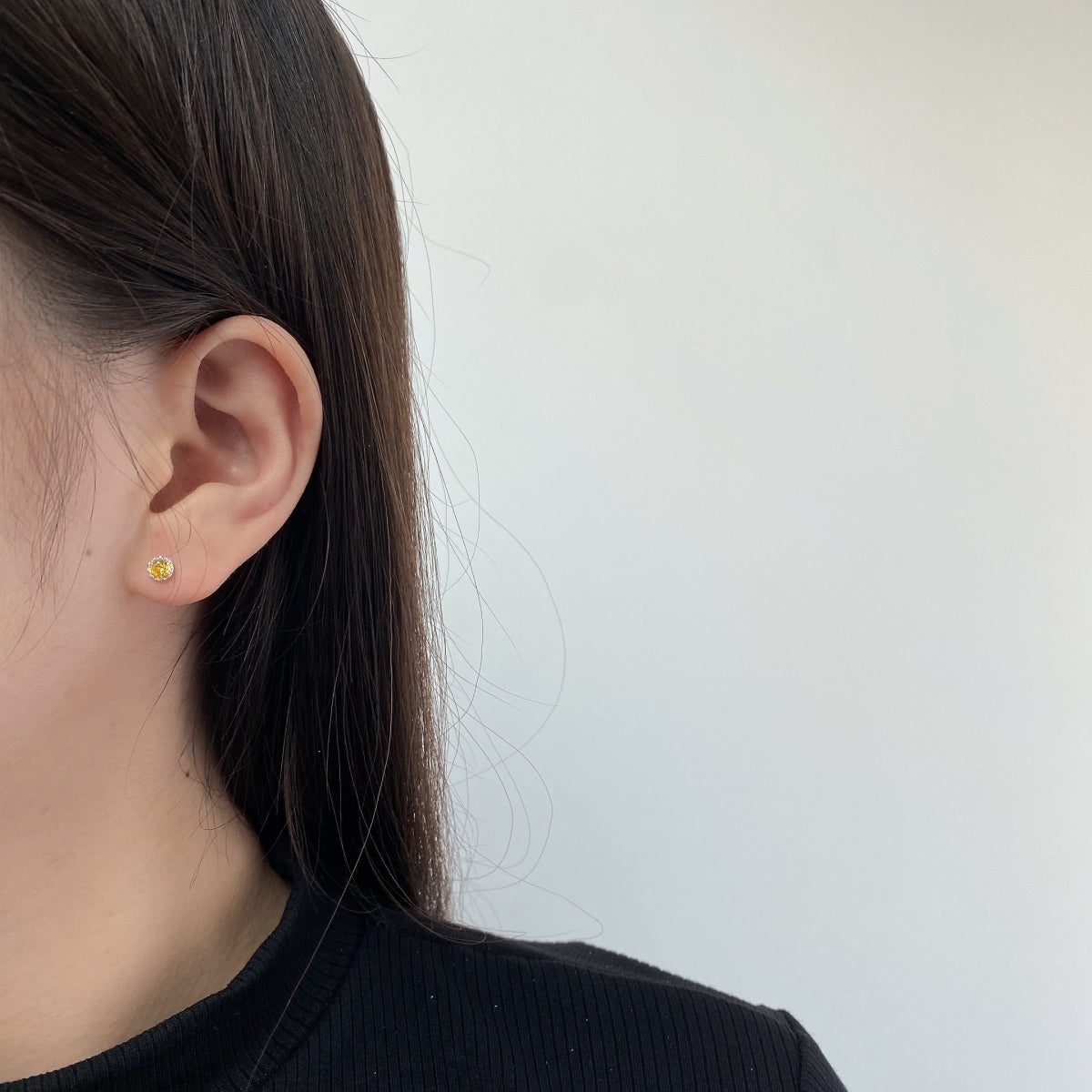 [Aurelle Style]Sparkling Colorful Round Shape Earrings