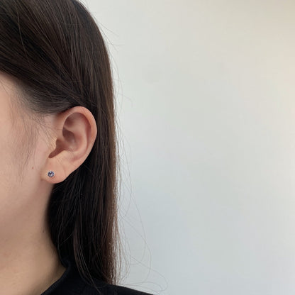 [Aurelle Style]Sparkling Colorful Round Shape Earrings